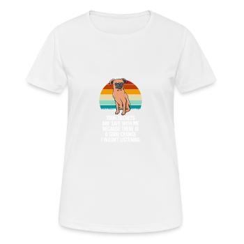 Geheimnisse sind in Sicherheit mit mir. Ich habe n - Frauen T-Shirt atmungsaktiv - Weiß - Vorne - AI Model Female 172 dark (172cm)