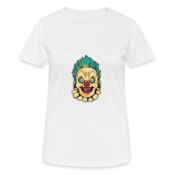 Evil Clown Entertainer Gift - Women's Breathable T-Shirt - white - Front - AI Model Female 172 dark (172cm)
