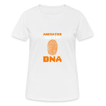 My DNA Filmmaker Gift - Women's Breathable T-Shirt - white - Front - AI Model Female 172 dark (172cm)