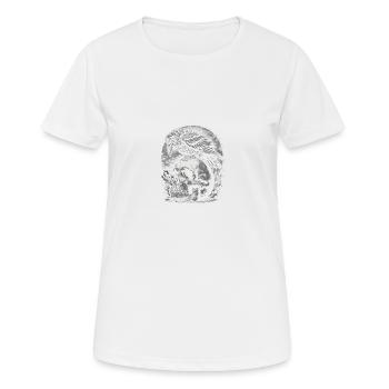 Émissaire de minuit - T-shirt respirant Femme - blanc - Devant - AI Model Female 172 dark (172cm)