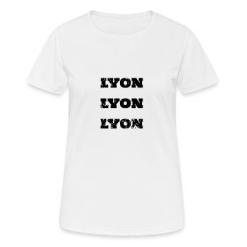 Lyon, Frankreich - Frauen T-Shirt atmungsaktiv - Weiß - Vorne - AI Model Female 172 dark (172cm)