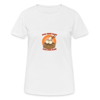 Cuisine asiatique chinoise Dim Sum I Cadeau - T-shirt respirant Femme - blanc - Devant - AI Model Female 172 dark (172cm)