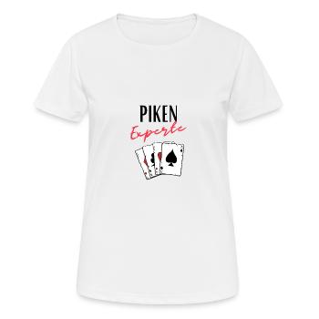 Piken Experte - Frauen T-Shirt atmungsaktiv - Weiß - Vorne - AI Model Female 172 dark (172cm)