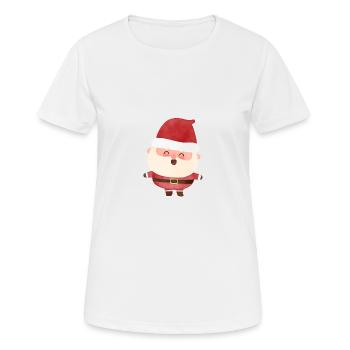 Santa Claus - Women's Breathable T-Shirt - white - Front - AI Model Female 172 dark (172cm)