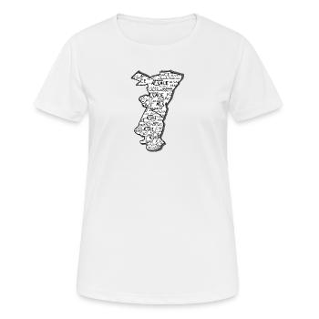 Elsass Region Name - Frauen T-Shirt atmungsaktiv - Weiß - Vorne - AI Model Female 172 dark (172cm)