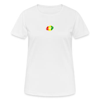 Guinea Flagge Land Einheimische Abstammung Stolz Frauen - Frauen T-Shirt atmungsaktiv - Weiß - Vorne - AI Model Female 172 dark (172cm)