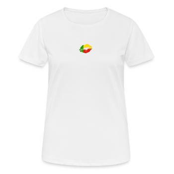 Benin Flag Country Native Ancestry Pride Womens - Women's Breathable T-Shirt - white - Front - AI Model Female 172 dark (172cm)