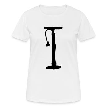 Pompe à vélo - T-shirt respirant Femme - blanc - Devant - AI Model Female 172 dark (172cm)