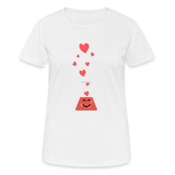 cher tube à essai - T-shirt respirant Femme - blanc - Devant - AI Model Female 172 dark (172cm)