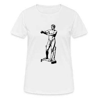 Adonis - Greek Statue - Frauen T-Shirt atmungsaktiv - Weiß - Vorne - AI Model Female 172 dark (172cm)