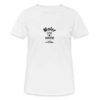 Maler - Frauen T-Shirt atmungsaktiv - Weiß - Vorne - AI Model Female 172 dark (172cm)