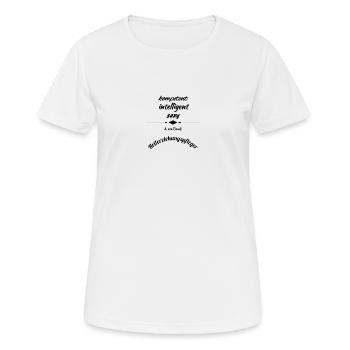 Heilerziehungspfleger - Frauen T-Shirt atmungsaktiv - Weiß - Vorne - AI Model Female 172 dark (172cm)