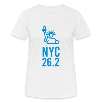 nyc 26 2 - Women's Breathable T-Shirt - white - Front - AI Model Female 172 dark (172cm)