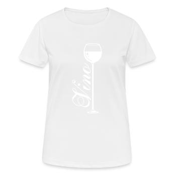 Symbole du vin Vin rouge - T-shirt respirant Femme - blanc - Devant - AI Model Female 172 dark (172cm)