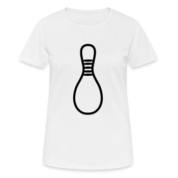 Quille de Bowling - Frauen T-Shirt atmungsaktiv - Weiß - Vorne - AI Model Female 172 dark (172cm)