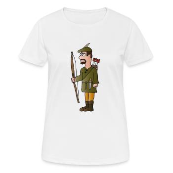 Archer Robin Hood | Archery arrows - Women's Breathable T-Shirt - white - Front - AI Model Female 172 dark (172cm)