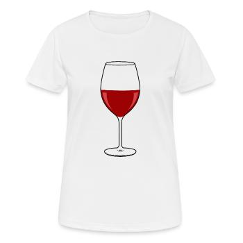 Noël - Vin rouge - Amateur de vin - T-shirt respirant Femme - blanc - Devant - AI Model Female 172 dark (172cm)