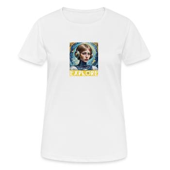 Dare to Explore - Women's Breathable T-Shirt - white - Front - AI Model Female 172 dark (172cm)