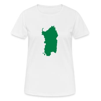 Sardinien - Frauen T-Shirt atmungsaktiv - Weiß - Vorne - AI Model Female 172 dark (172cm)