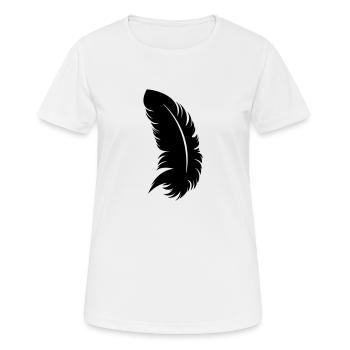 Feather - Women's Breathable T-Shirt - white - Front - AI Model Female 172 dark (172cm)