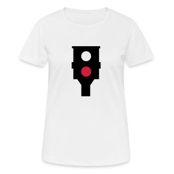 Speed camera - Women's Breathable T-Shirt - white - Front - AI Model Female 172 dark (172cm)