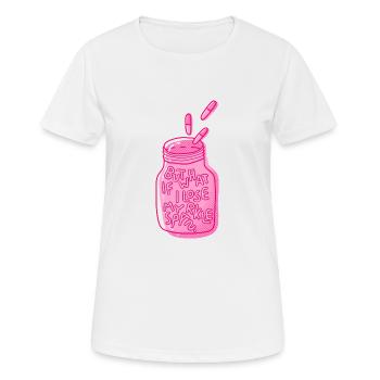 what if i lose my sparkle Spruch mental health - Frauen T-Shirt atmungsaktiv - Weiß - Vorne - AI Model Female 172 dark (172cm)