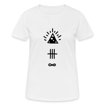 Hipster - Women's Breathable T-Shirt - white - Front - AI Model Female 172 dark (172cm)