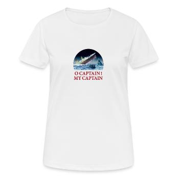 Titanic - Frauen T-Shirt atmungsaktiv - Weiß - Vorne - AI Model Female 172 dark (172cm)