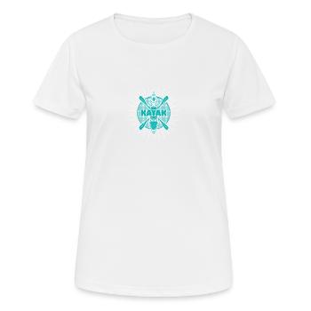Sports nautiques en kayak - T-shirt respirant Femme - blanc - Devant - AI Model Female 172 dark (172cm)
