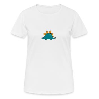 Stegosaurus - Women's Breathable T-Shirt - white - Front - AI Model Female 172 dark (172cm)
