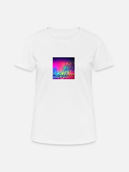 Neon Chess - Women's Breathable T-Shirt - white