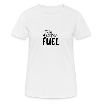 Lehrer Schule lustige Zitate - Frauen T-Shirt atmungsaktiv - Weiß - Vorne - AI Model Female 172 dark (172cm)
