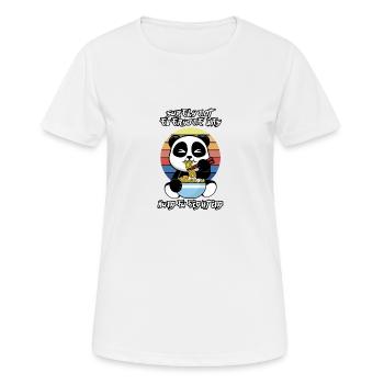 Lutte de kung-fu - T-shirt respirant Femme - blanc - Devant - AI Model Female 172 dark (172cm)