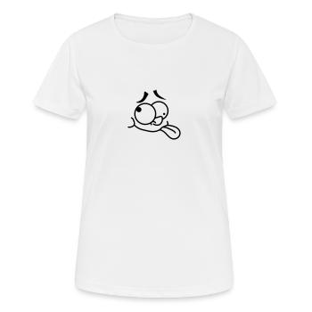Crazy Face - T-shirt respirant Femme - blanc - Devant - AI Model Female 172 dark (172cm)