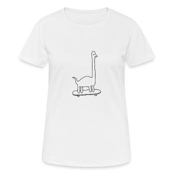 Dino - Women's Breathable T-Shirt - white - Front - AI Model Female 172 dark (172cm)