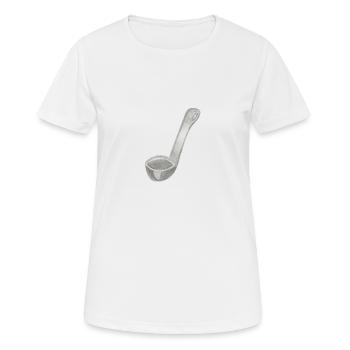 Cuillère à soupe - T-shirt respirant Femme - blanc - Devant - AI Model Female 172 dark (172cm)