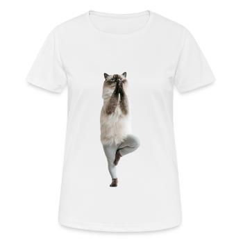 Himalaya - Frauen T-Shirt atmungsaktiv - Weiß - Vorne - AI Model Female 172 dark (172cm)