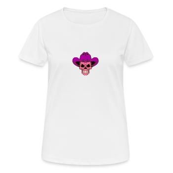 Dead Head Dead Cowboy - Women's Breathable T-Shirt - white - Front - AI Model Female 172 dark (172cm)