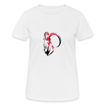 GOAT Montains - T-shirt respirant Femme - blanc - Devant - AI Model Female 172 dark (172cm)