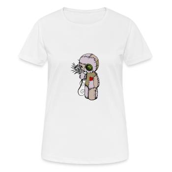 Voodoo-Puppe - Frauen T-Shirt atmungsaktiv - Weiß - Vorne - AI Model Female 172 dark (172cm)