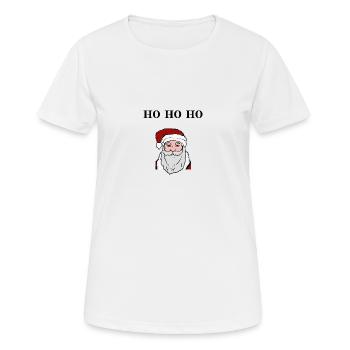 Santa Hohoho Geschenkidee Weihnachtsmann Nikolaus - Frauen T-Shirt atmungsaktiv - Weiß - Vorne - AI Model Female 172 dark (172cm)