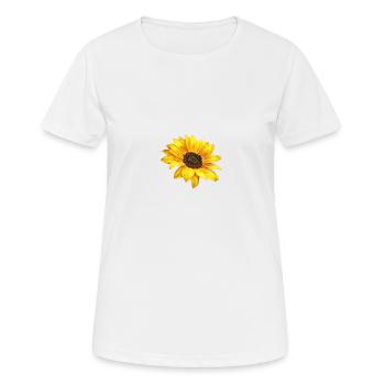 Sonnenblume - Frauen T-Shirt atmungsaktiv - Weiß - Vorne - AI Model Female 172 dark (172cm)
