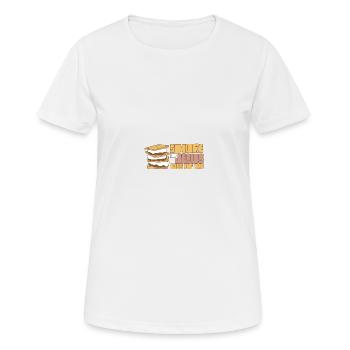 Religious Camper Smore of Jesus Less of - Frauen T-Shirt atmungsaktiv - Weiß - Vorne - AI Model Female 172 dark (172cm)