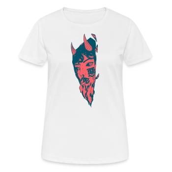 Démone manga - T-shirt respirant Femme - blanc - Devant - AI Model Female 172 dark (172cm)