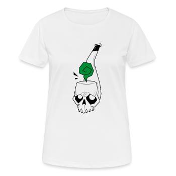 PENIS!! Individuelles Kollektionsdesign !! - Frauen T-Shirt atmungsaktiv - Weiß - Vorne - AI Model Female 172 dark (172cm)