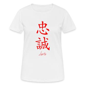 Japonais - T-shirt respirant Femme - blanc - Devant - AI Model Female 172 dark (172cm)