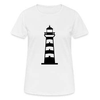 Lighthouse - Women's Breathable T-Shirt - white - Front - AI Model Female 172 dark (172cm)