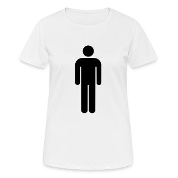 Man - WC - T-shirt respirant Femme - blanc - Devant - AI Model Female 172 dark (172cm)