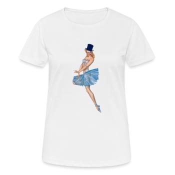 PIN'UP - Women's Breathable T-Shirt - white - Front - AI Model Female 172 dark (172cm)