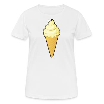Vanille Eis Kostüme Eiscreme Eistüte Vanilleeis - Frauen T-Shirt atmungsaktiv - Weiß - Vorne - AI Model Female 172 dark (172cm)